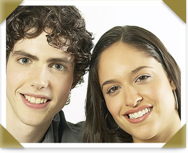 stock photo of teen boy and girl